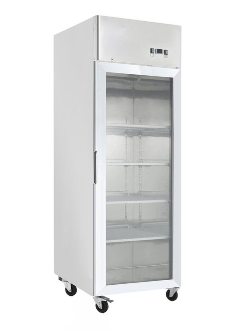 Commercial Upright Freezers - One Door Stainless Steel Glass / Display Freezer - 700 Litre
