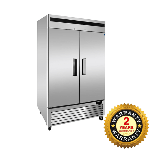 Commercial Upright Freezer - Two Door Stainless Steel Solid Door bakery Freezer - 1335 Litre