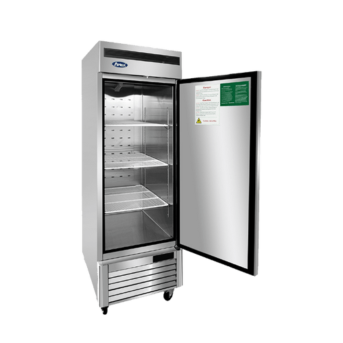 Commercial Upright Fridges - One Door Stainless Steel Solid Door Fridge - 597 Litre