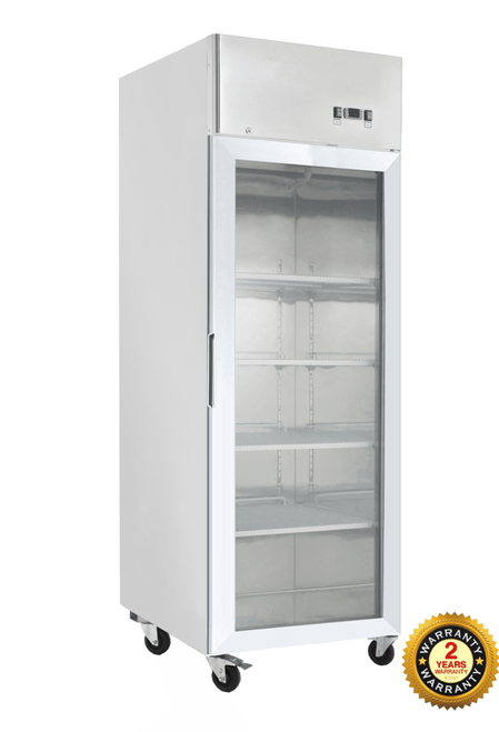 Commercial Upright Freezers - One Door Stainless Steel Glass / Display Freezer - 450 Litre