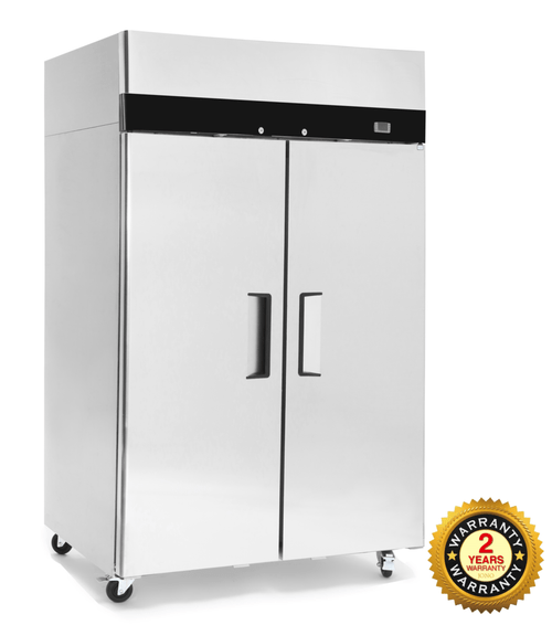 Commercial Upright Freezers - Two Door Stainless Steel Freezer