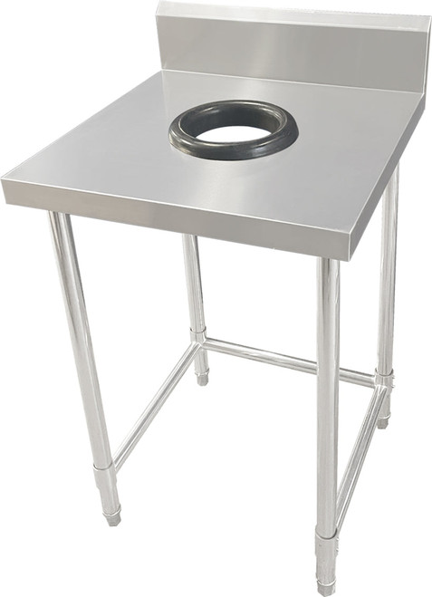 Waste Collection Bench with Splashback & Leg Brace