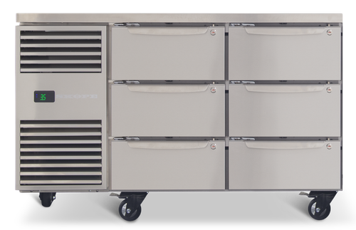 ProSpec 2 Bay GN 1/1 Underbench Storage Fridge