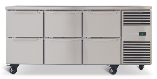 ProSpec 3 Bay GN 1/1 Underbench Storage Fridge