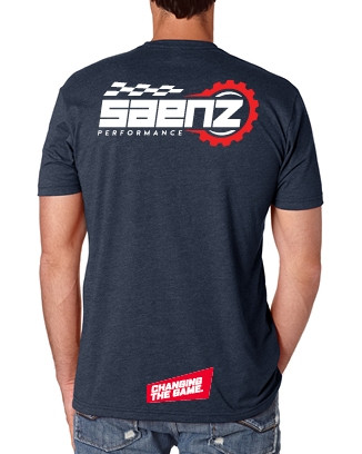 Saenz Performance Stack Navy Blue T-Shirt