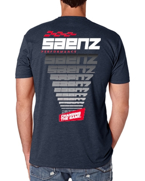Saenz Performance Stack Navy Blue T-Shirt