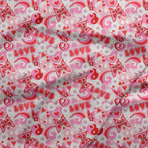 VAL201-Groovy Hippie Valentine flower
