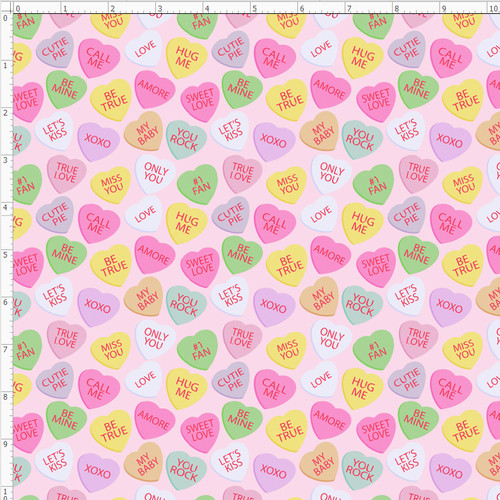 VAL41 - Conversational Hearts on Pink