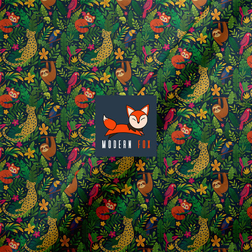 WDL39 - Woodland Animals Forest – Sloth, Cheetah, Fox