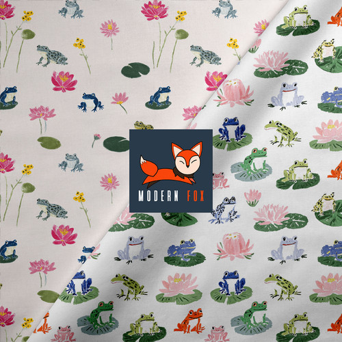 FRG3 - Cute Frog and Lily Pad