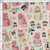 CT30 - Cute Cherry Cat Floral Fabric, Spring Bloom Floral
