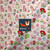 CT30 - Cute Cherry Cat Floral Fabric, Spring Bloom Floral