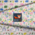 HHOG1 - Cute Hedgehog Fabric, Vintage Retro Floral