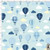 SUM39 - Baby Boy Pattern, Summer, Hot air Balloon, Sailboats