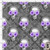 HAL336 - Purple Halloween skull