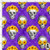 HAL337 - Purple Halloween skull