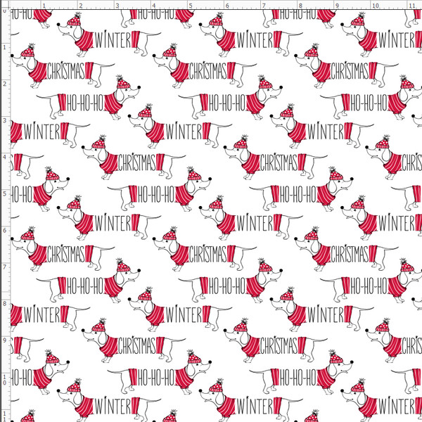 WNT318 - Dachshund Dog Christmas