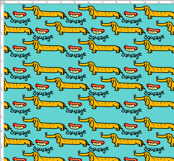 DG53 - Adorable Dachshund Hot Dog