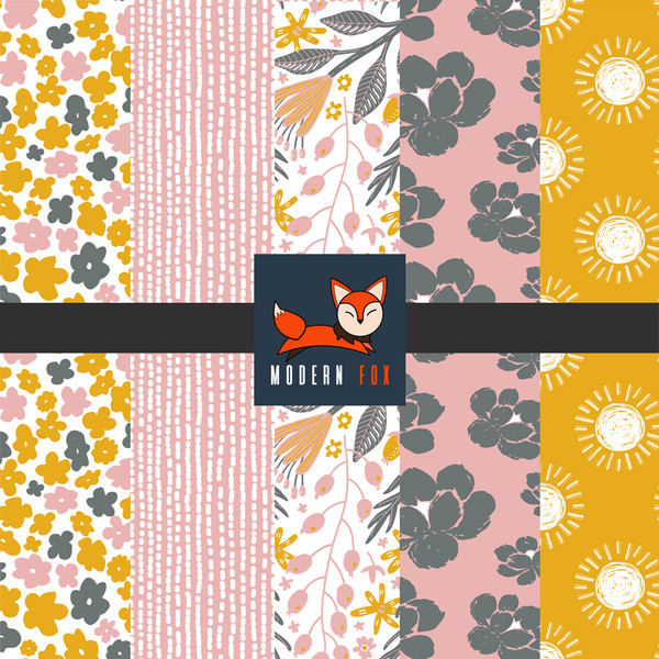 FLW347 - Pink and Yellow Floral