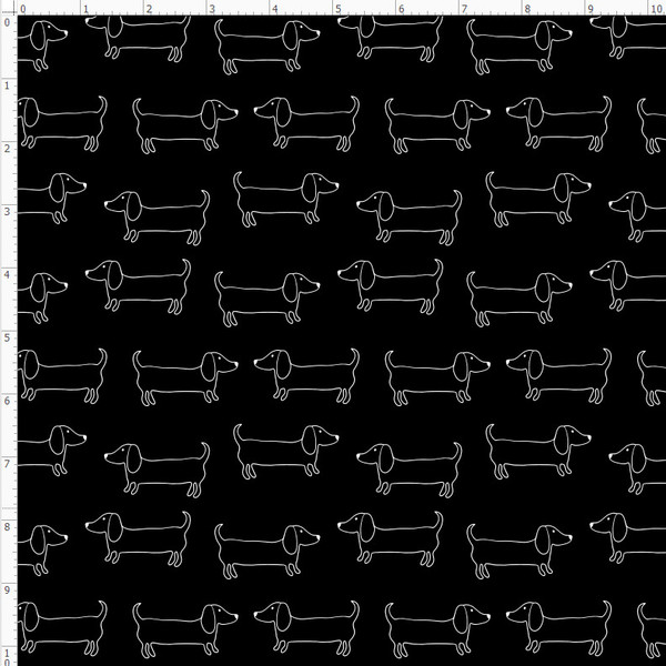 Adorable Dachshund Dog (DG22BLK)