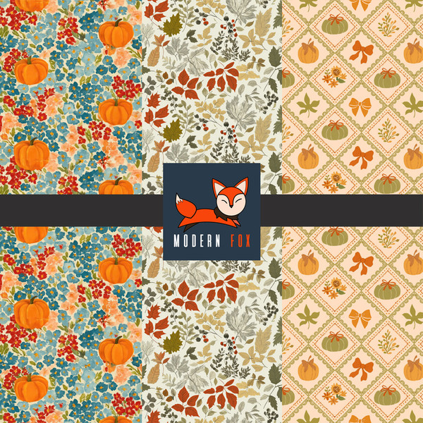 FAL98 - Autumn Flower Pumpkins