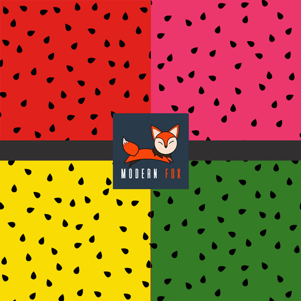 WM12 - Red, Pink, Yellow, Green Watermelon