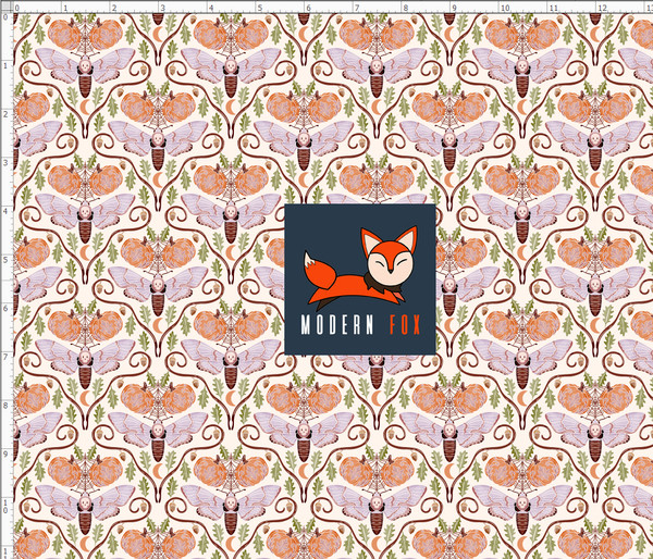 FAL105 - Gothic Skull Moth Autumn Pumpkin