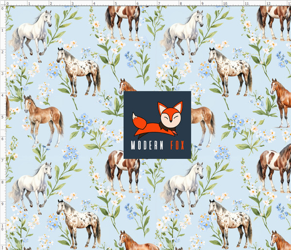 HOR9 - Horse and Flower