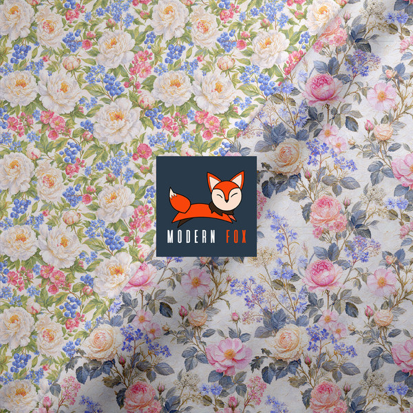 FLW394 - Vintage Peony Floral