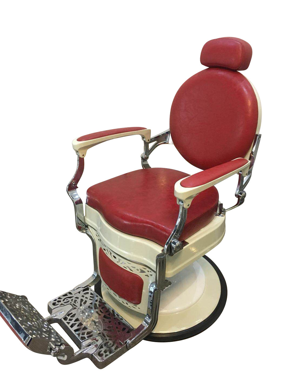 Lannister Premium Vintage Barber Chair Red