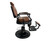 Gabriel II Designer Vintage Barber Chair - Hazelnut Edition