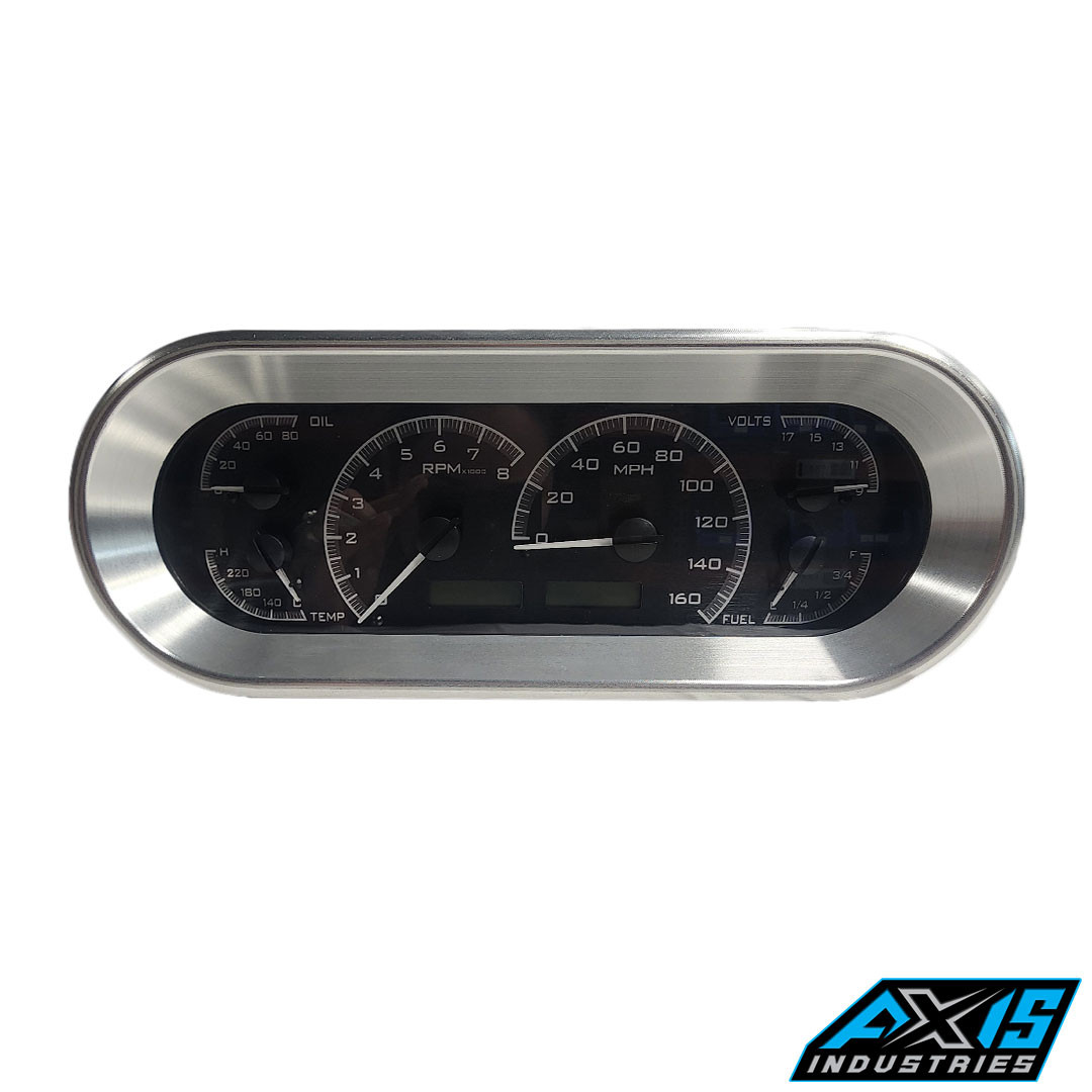 VHX-1018 Gauge Cluster, Custom Raw Bezel - Axis Industries USA