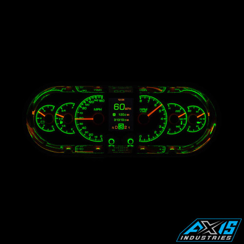 HDX-2018 Gauge Cluster, Custom Black Bezel - Axis Industries USA