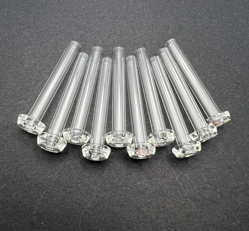 2 Glass Wick Holder Tubes for Oil Candles