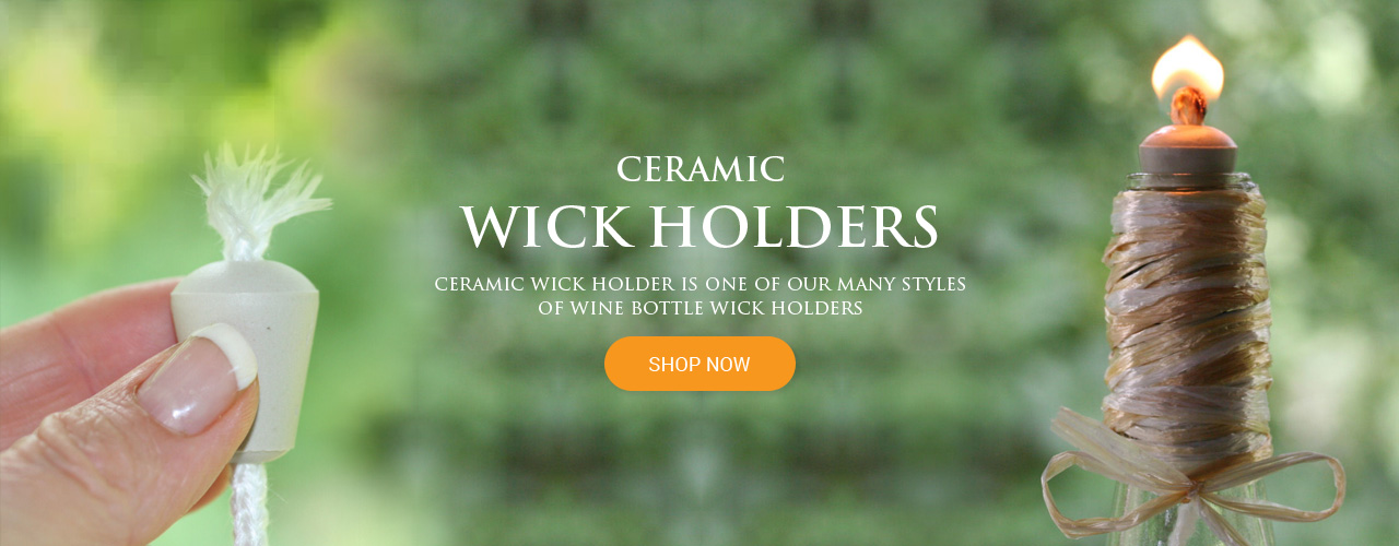 Wick Holders for Bottle Oil Lamps, Rock Candles and Jar Oil Candles