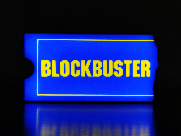 Celebrate the joy of Blockbuster with our stunning LED logo. Crafted from eco-friendly materials, this collectible is a must-have for any movie lover. Get yours now!