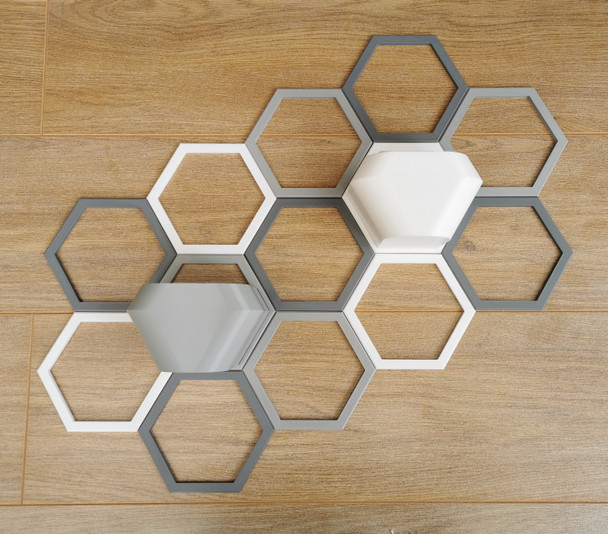 Indoor Wall Planter Honeycomb Design, Expandable Wall Pot System, Hexagon Wall Planter, Geometric, Vertical Garden, Wall Pots, Wall Art