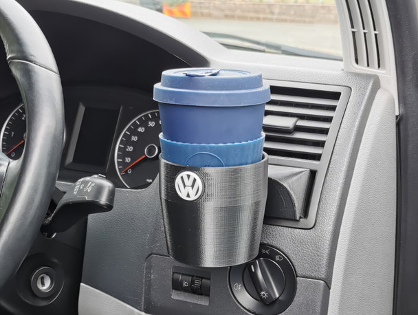 Sculptech offers stylish cup holders for VW T5 and T5.1 vans. Made from robust ABS, they ensure your beverages stay secure on the road.