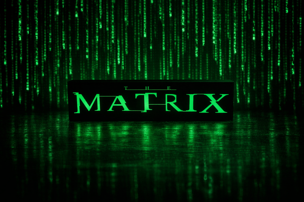 Matrix style USB powered LED sign
