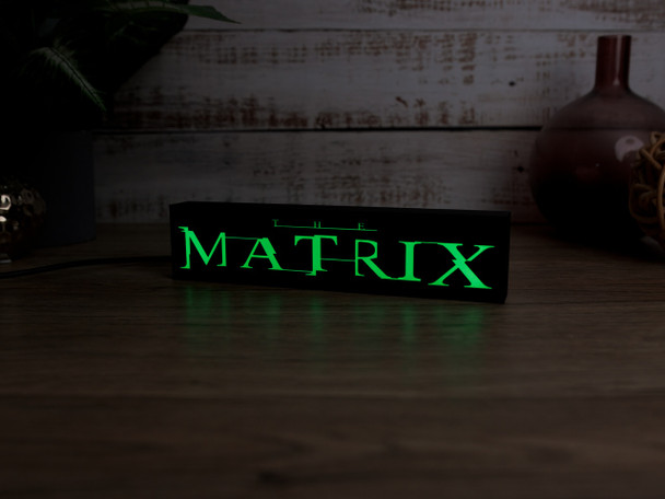 The Matrix green code aesthetic LED sign