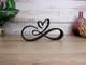 Transform your decor with our Infinity Heart sculpture, a sleek, eco-friendly piece that symbolizes an unbreakable bond. Custom colors available to match your style!