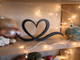 Beautiful freestanding heart décor made with eco-friendly materials. Modern, minimalist, and available in custom colour options.