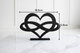 Minimalist PLA heart sculpture — clean, modern infinity‑heart décor piece for nurseries, offices, and living spaces.