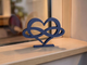 Heart infinity symbol decor — stylish 3D‑printed PLA sculpture representing unbreakable love and connection.