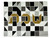 Beaded Challa Cover- Geometric Puzzle Bold