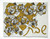 Beaded Challa Cover- Geometric Floral
