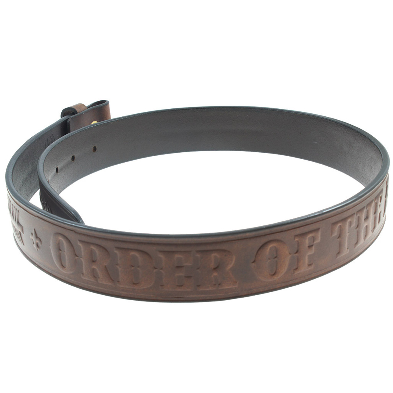 arrows leather belt