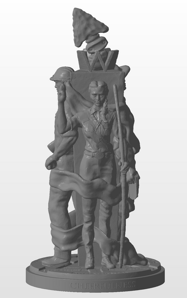 Endowment - Statue 10in - Legacy of Brotherhood, Cheerfulness, and Service