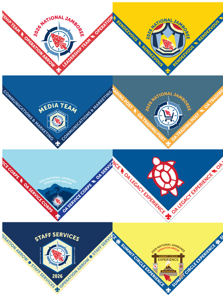 2026 Jamboree - Staff Committee Neckerchief - Full Set
