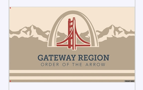 Gateway Region - Flag (2' X 3')